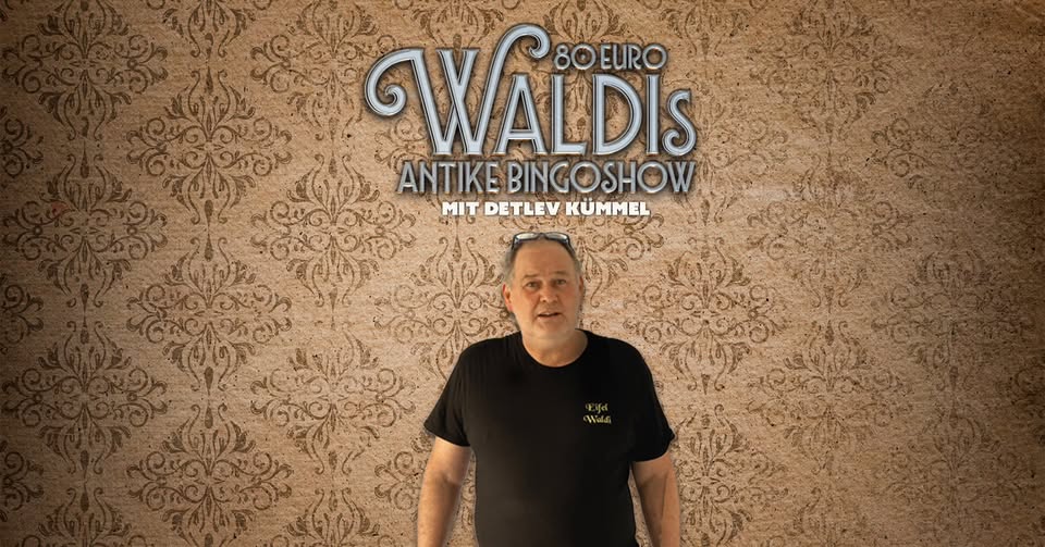 80 Euro Waldis ANTIKE BINGOSHOW - Köln - Volksbühne am Rudolfplatz, am 23. Dezember 2026 80 Euro Waldis ANTIKE BINGOSHOW - Köln - Volksbühne am Rudolfplatz, am 23. Dezember 2026 - Bild